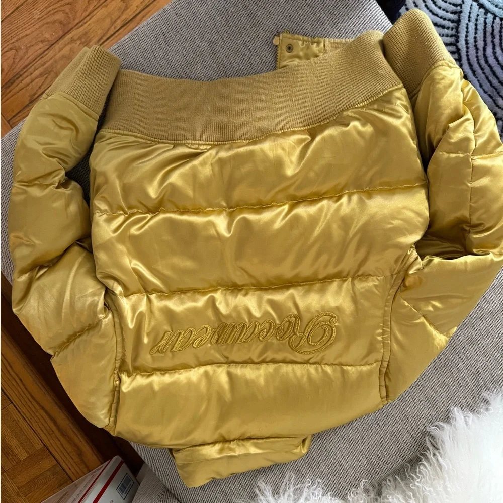 Gold Puffer Rockawear Jacket - Picture 3 of 5